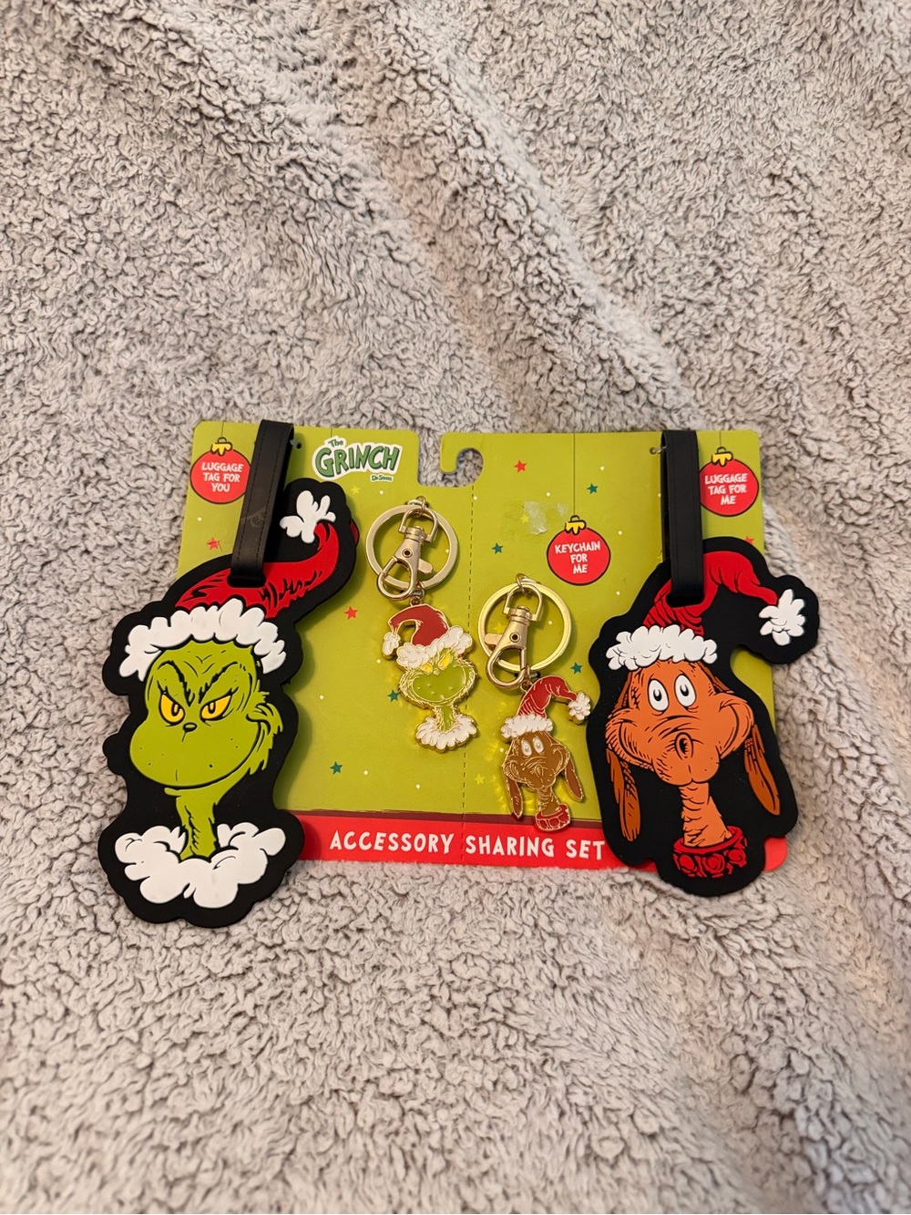 The Grinch Luggage Tag Set